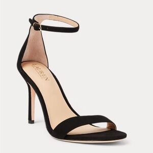 Ralph Lauren Black Suede Heel